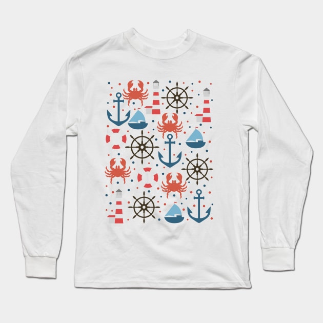 Sea life Long Sleeve T-Shirt by JuliaBadeeva